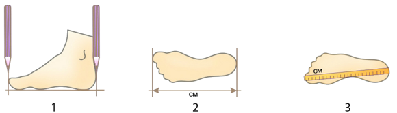 замеры обуви сантиметром 1